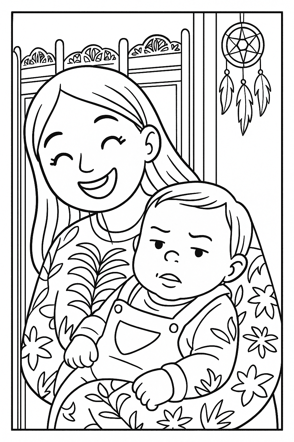 Desenho para colorir resultante